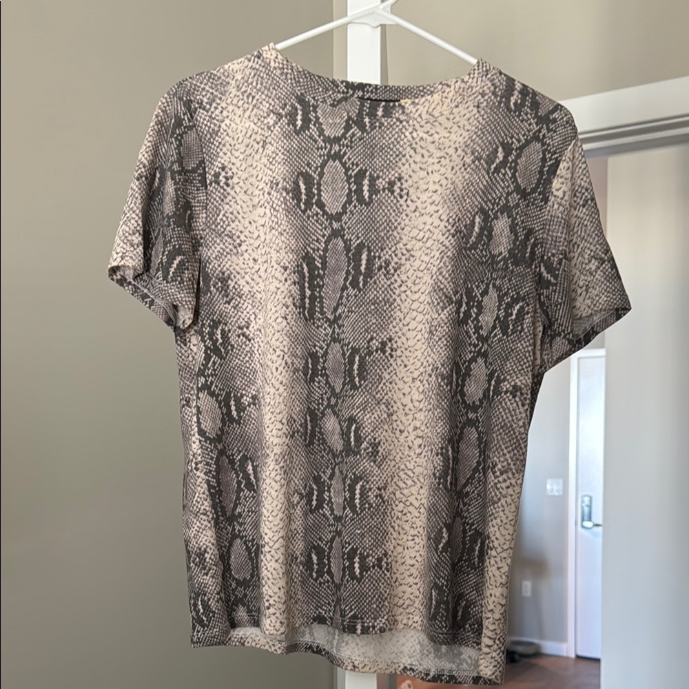 Kittenish Chic Snake Print Top